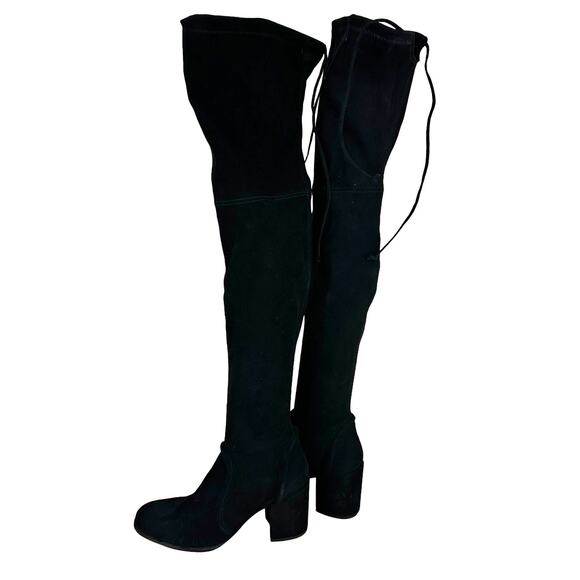 Stuart Weitzman Daphne Over The Knee Boot Black Suede Women's Size 7B NWOB - Picture 4 of 10